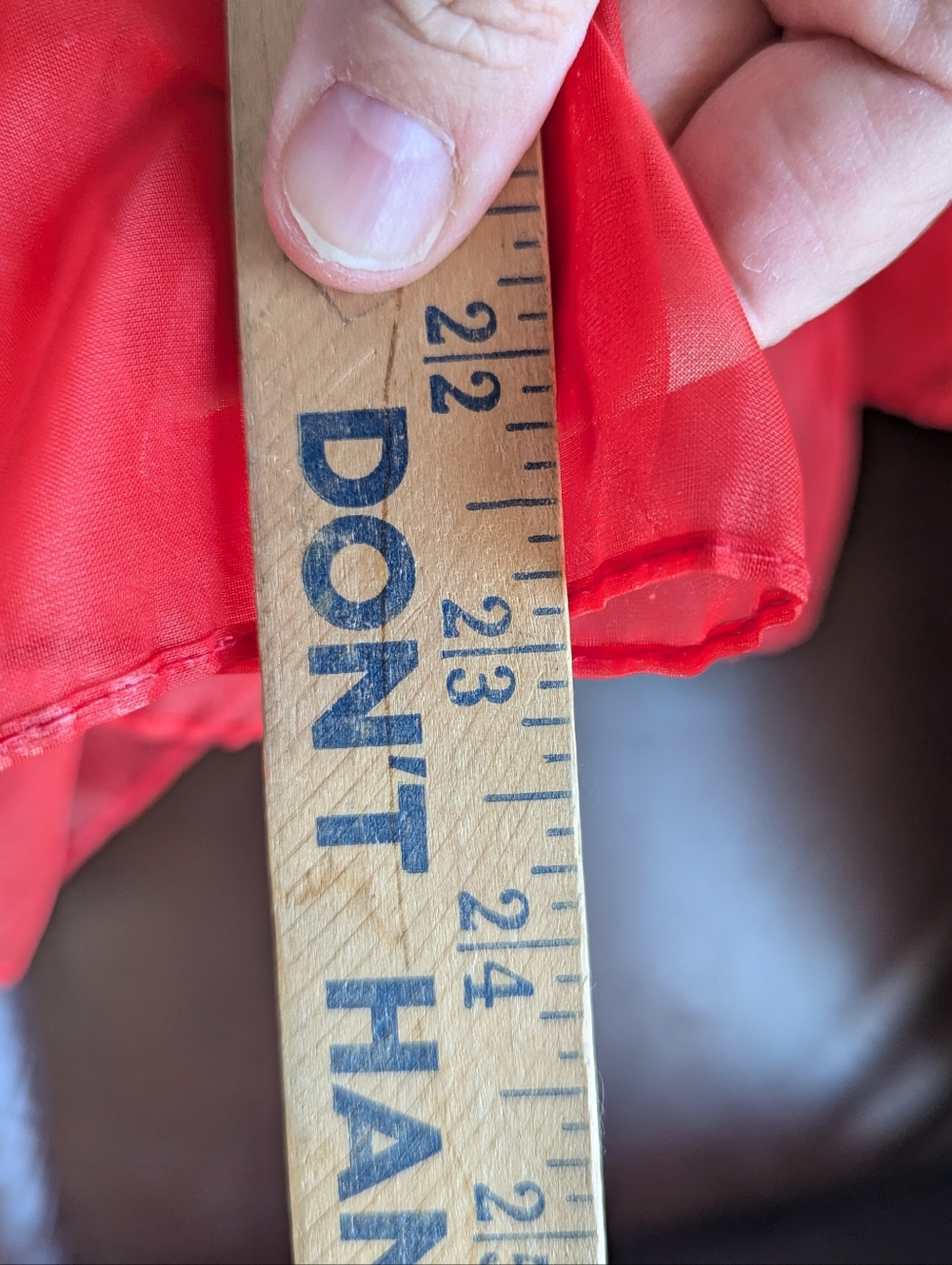 Vtg 50s Fashion Magic Red Crinoline Petticoat Skirt Layered Tulle MCM Sm/Md - Picture 12 of 12